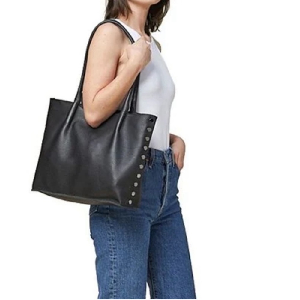 Hammitt Oliver black rivet pebble leather